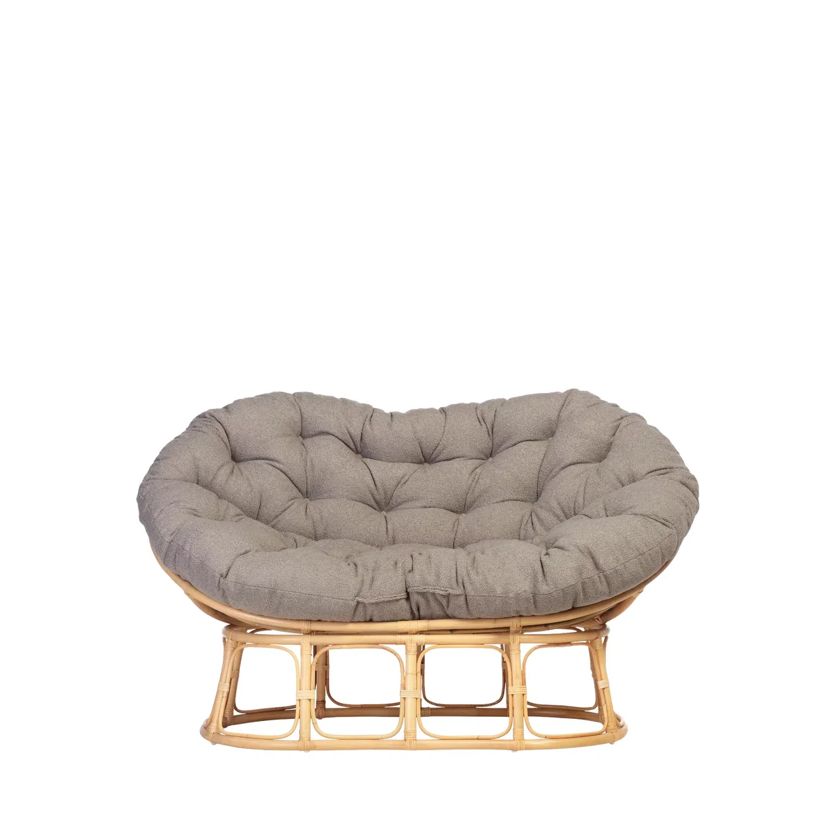 Desser Papasan Rattan 2-Seater Sofa, Grey – image 4