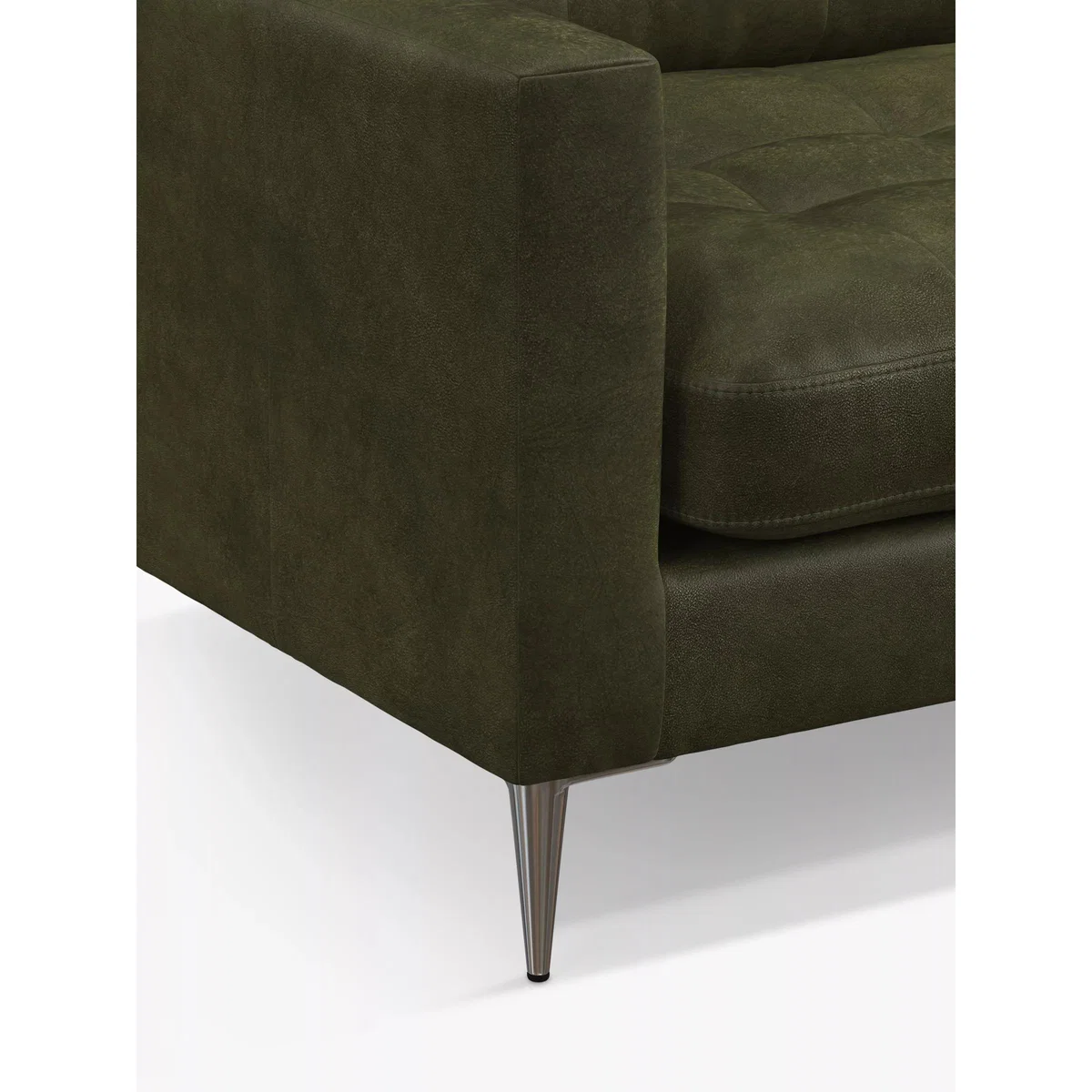 John Lewis Draper II Grand 4 Seater Leather Sofa, Metal Leg – image 6