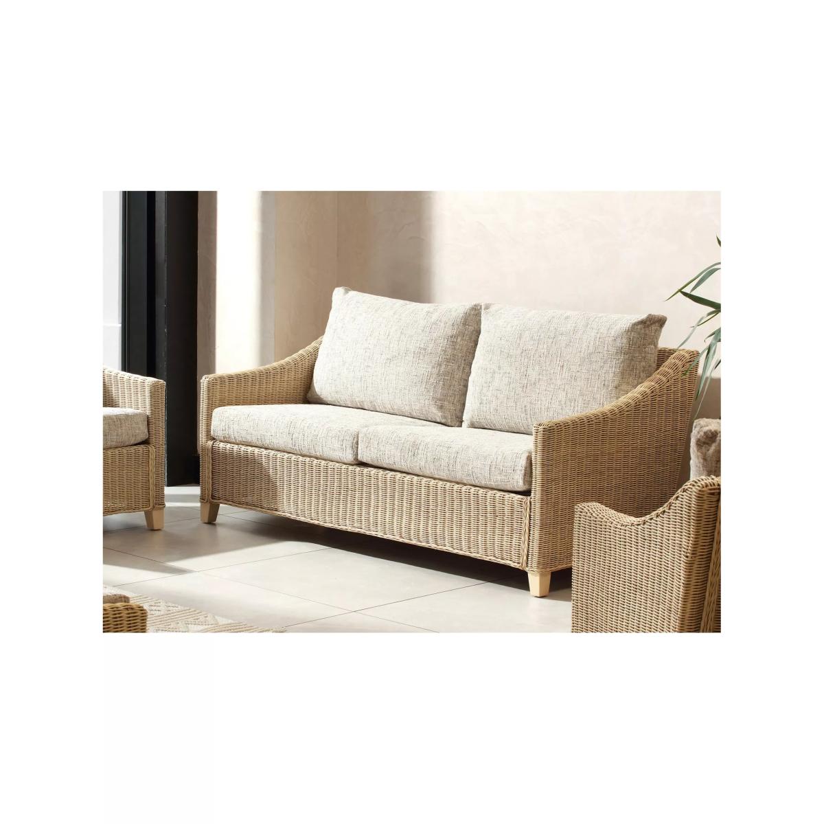 Desser Dijon Rattan 3-Seater Sofa, Farrow – image 2