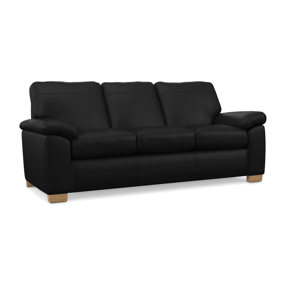 John Lewis Camden Grand 4 Seater Leather Sofa, Light Leg – image 1