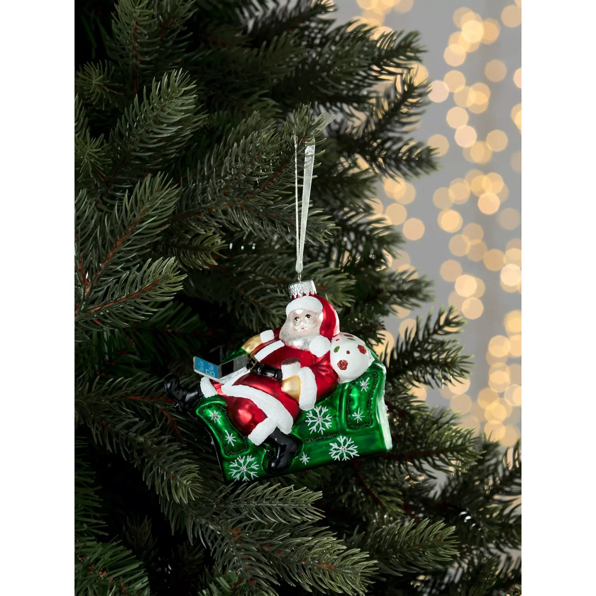 John Lewis WFH Sofa Santa Bauble – image 2