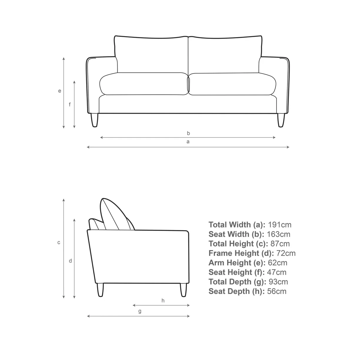 John Lewis Bailey II Large 2 Seater Sofa, Light Leg – image 7