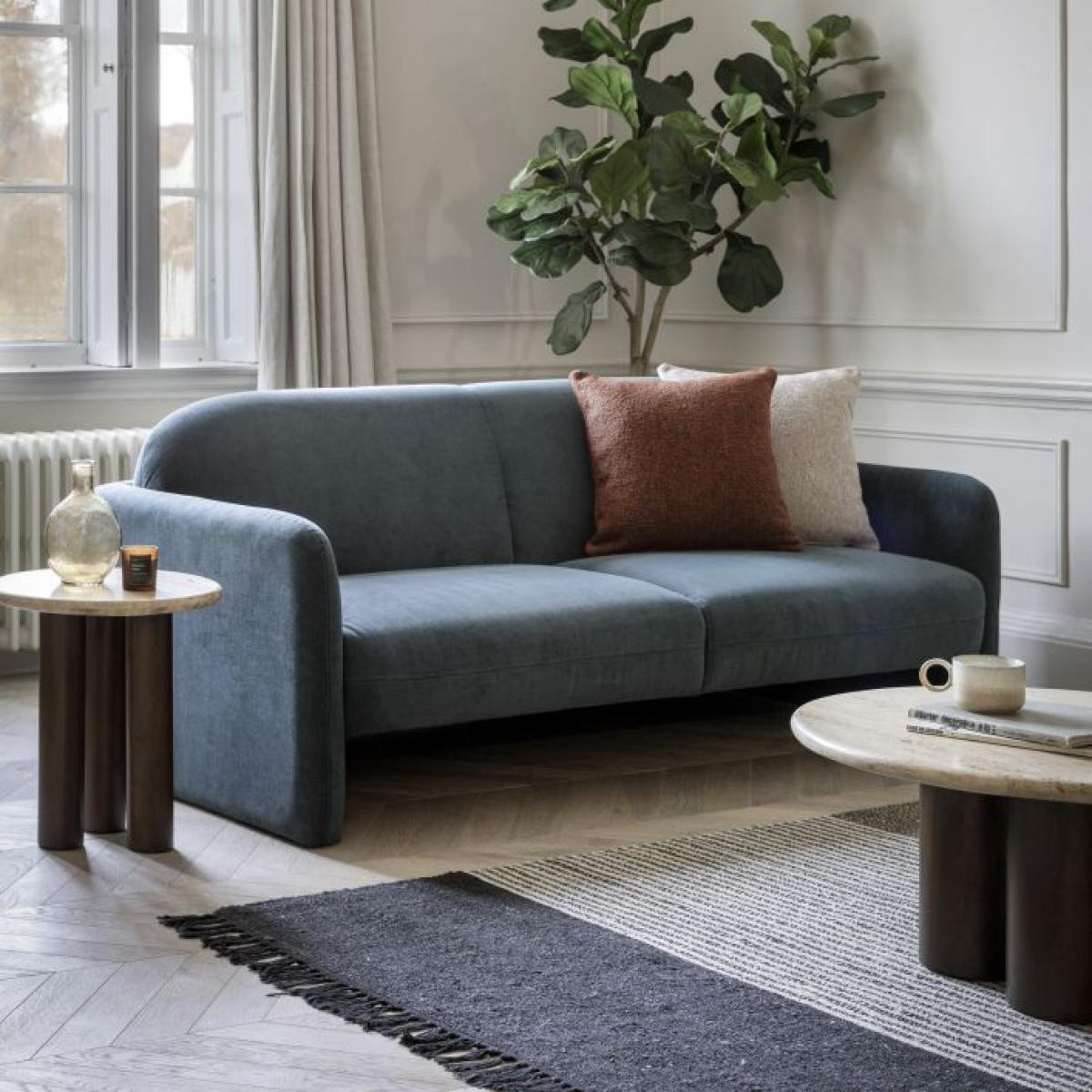 Massa 3 Seater Sofa - Blue – image 1