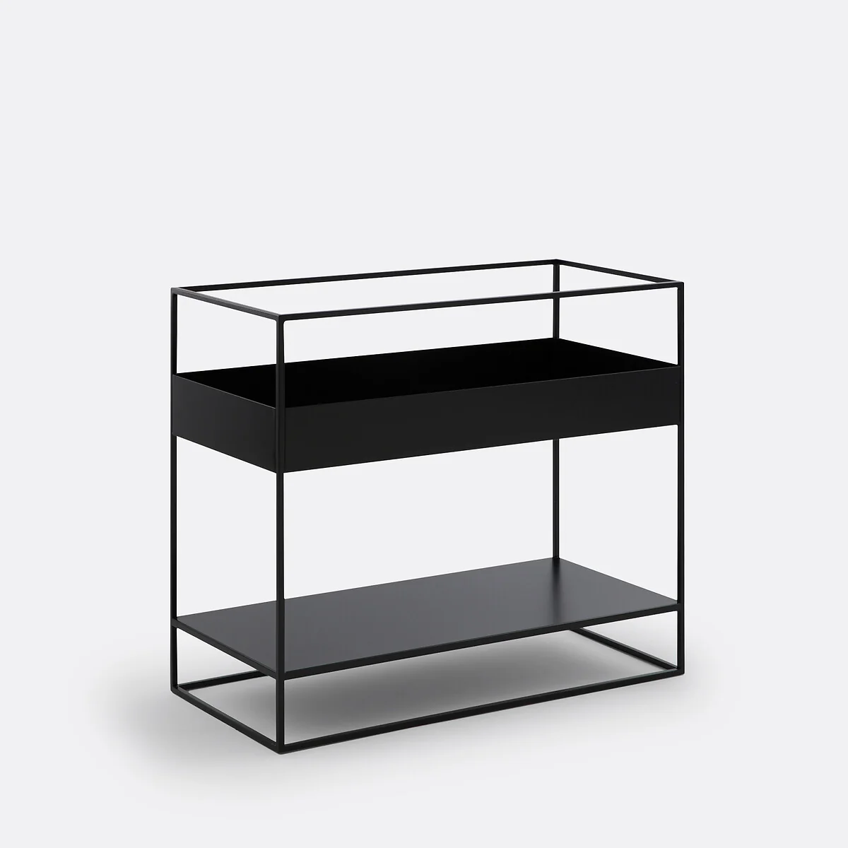 Hiba Metal Sofa Shelving Unit / Vinyl Storage – image 2