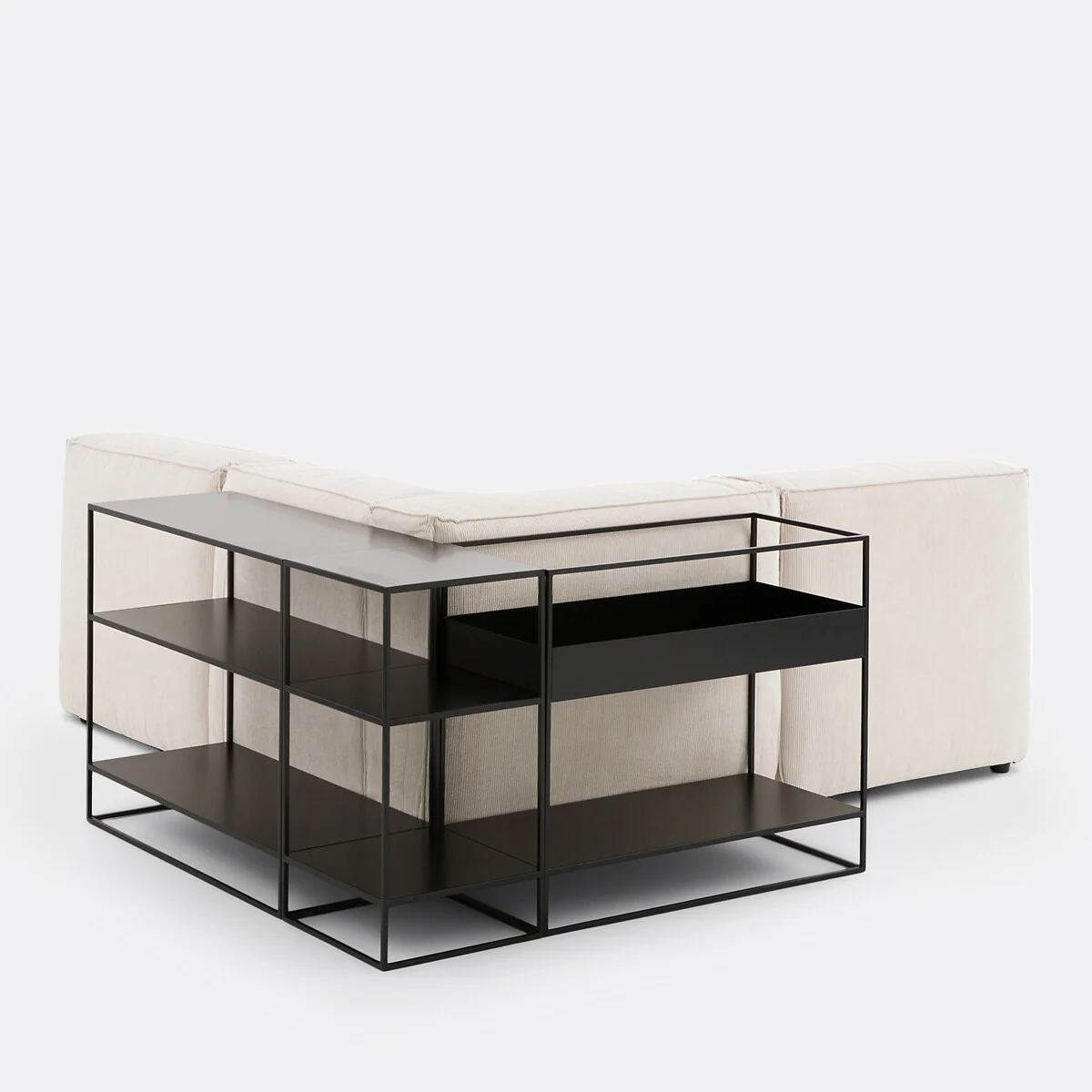 Hiba Metal Sofa Shelving Unit / Vinyl Storage – image 7