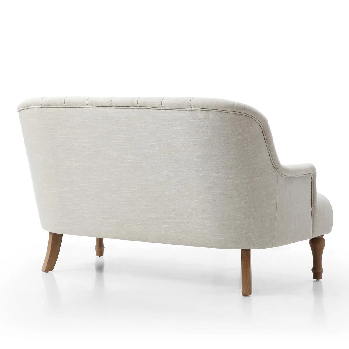 Bonnie Textured Linen Buttoned 2 Seater Accent Sofa – image 6