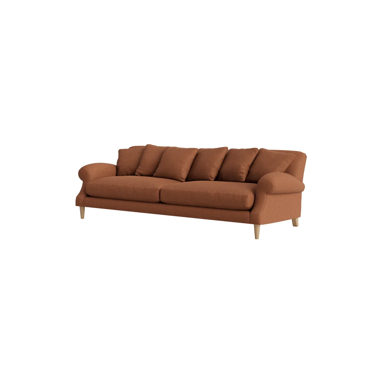 Crumpet Sofa - Extra Large - Clever Linen - Cinnamon Bun – image 6
