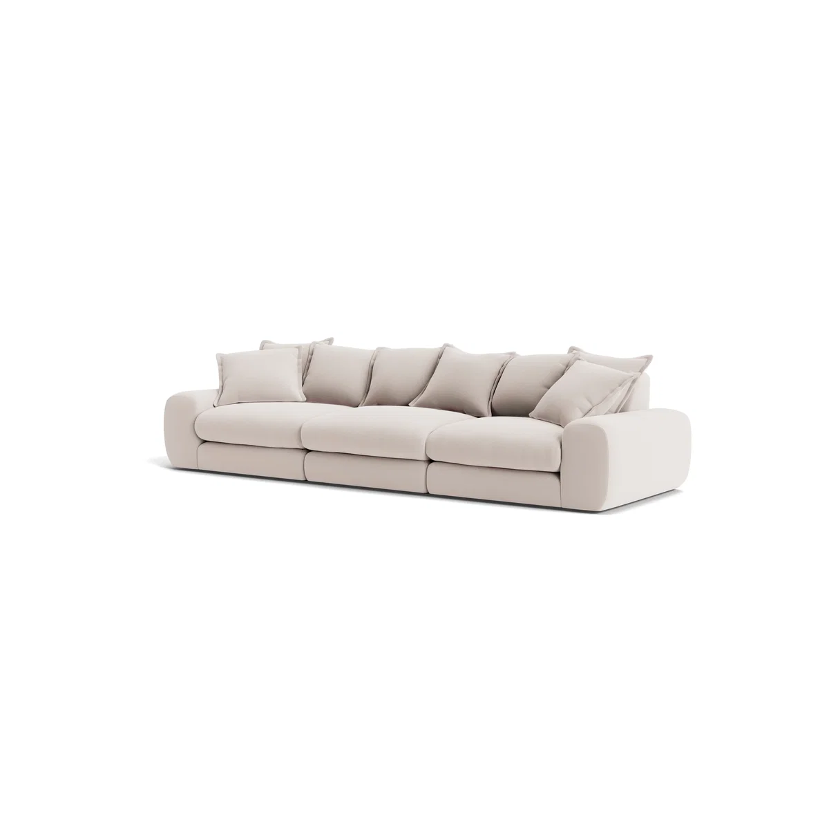 Wodge Modular Sofa, Large (Wooden Spoon Clever Slubby Linen) – image 6