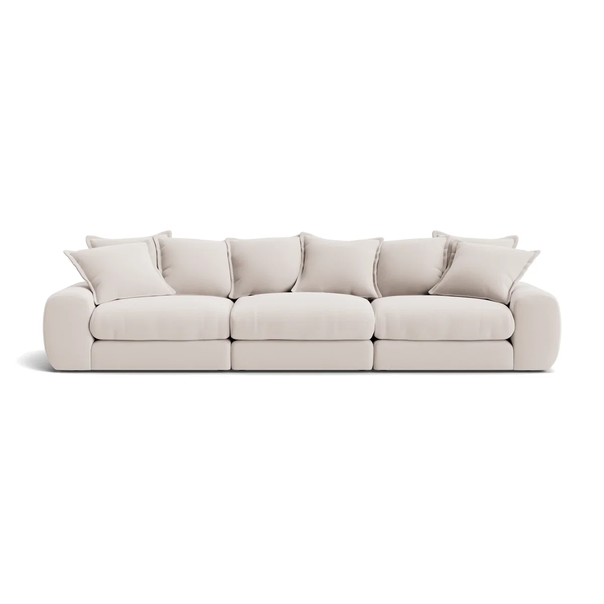 Wodge Modular Sofa, Large (Wooden Spoon Clever Slubby Linen) – image 1