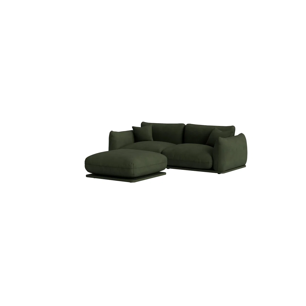 Blockbuster Modular Sofa with Footstool, Medium (Woody Walk Clever Cotton) – image 6