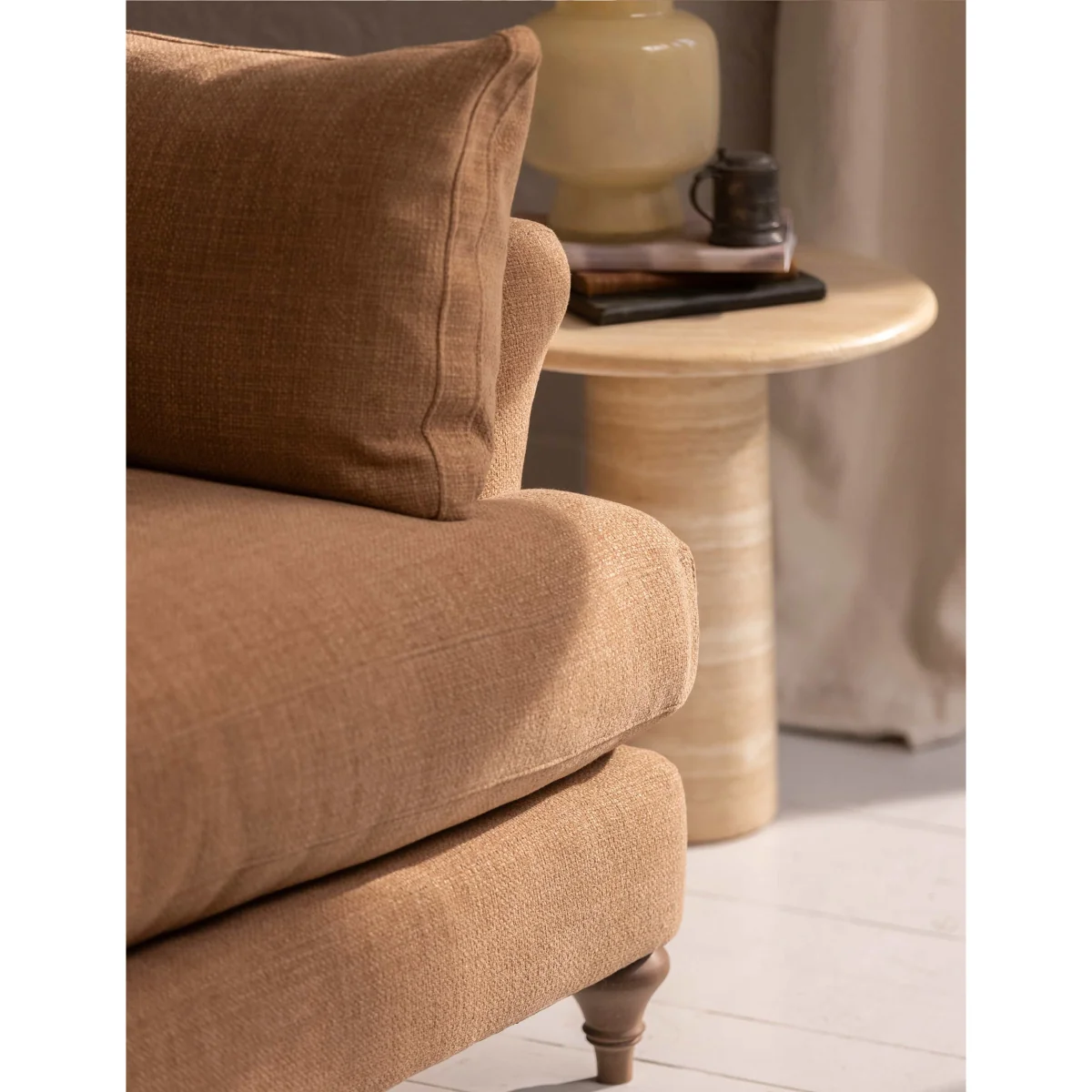 BARKER AND STONEHOUSE Isla Fabric Extra Large 3 Seater Sofa Khaki – image 4