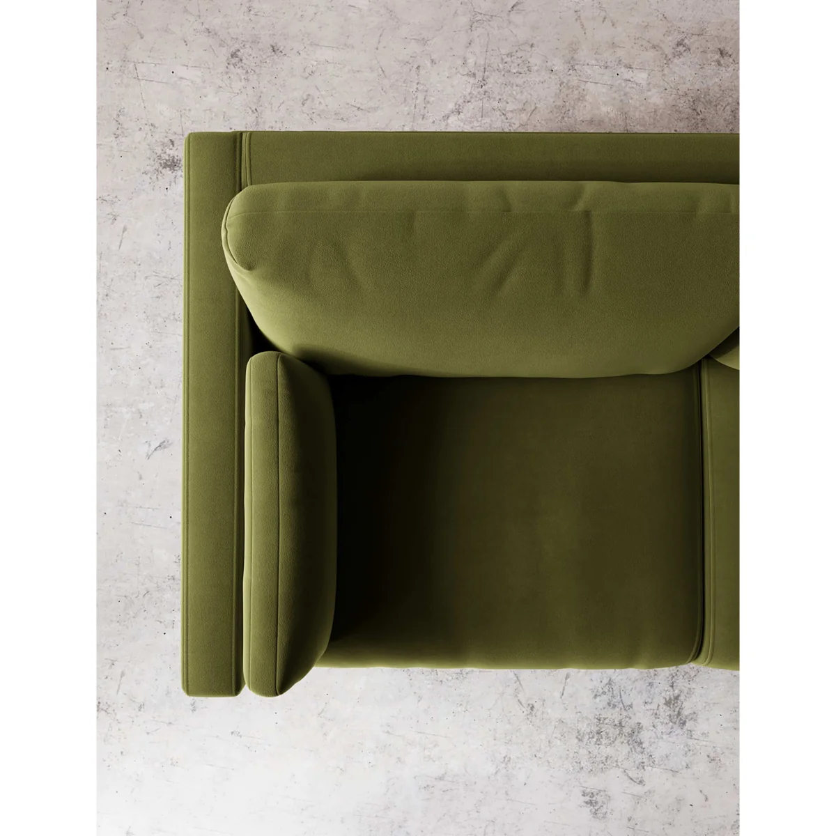 Swoon Easy Velvet 2 Seater Sofa Green – image 2