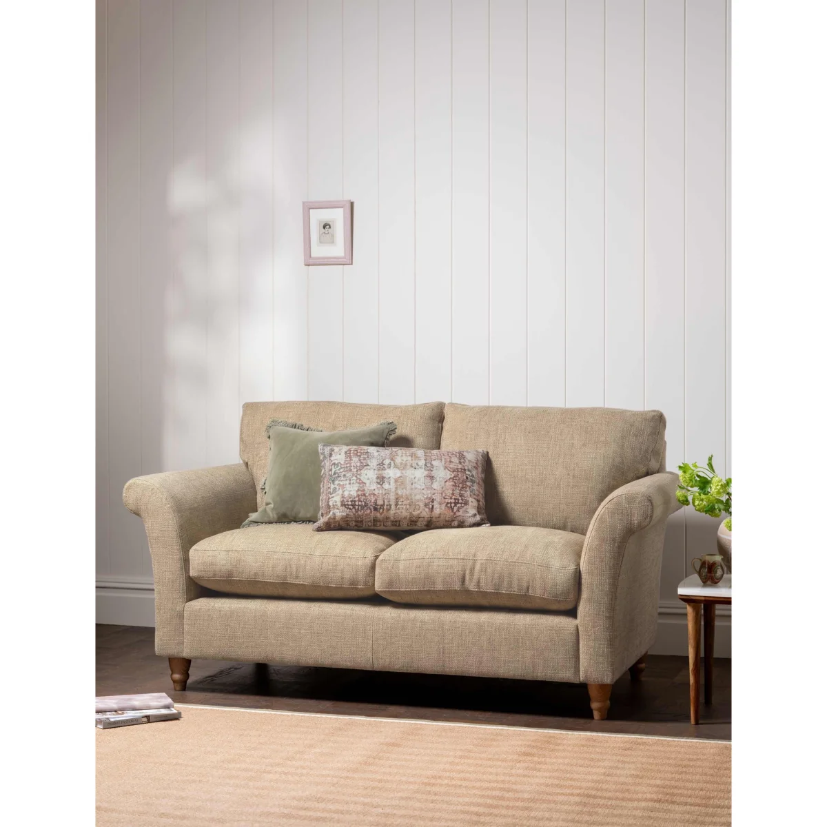 BARKER AND STONEHOUSE Amelie Fabric Medium 2 Seater Sofa Camel – image 2
