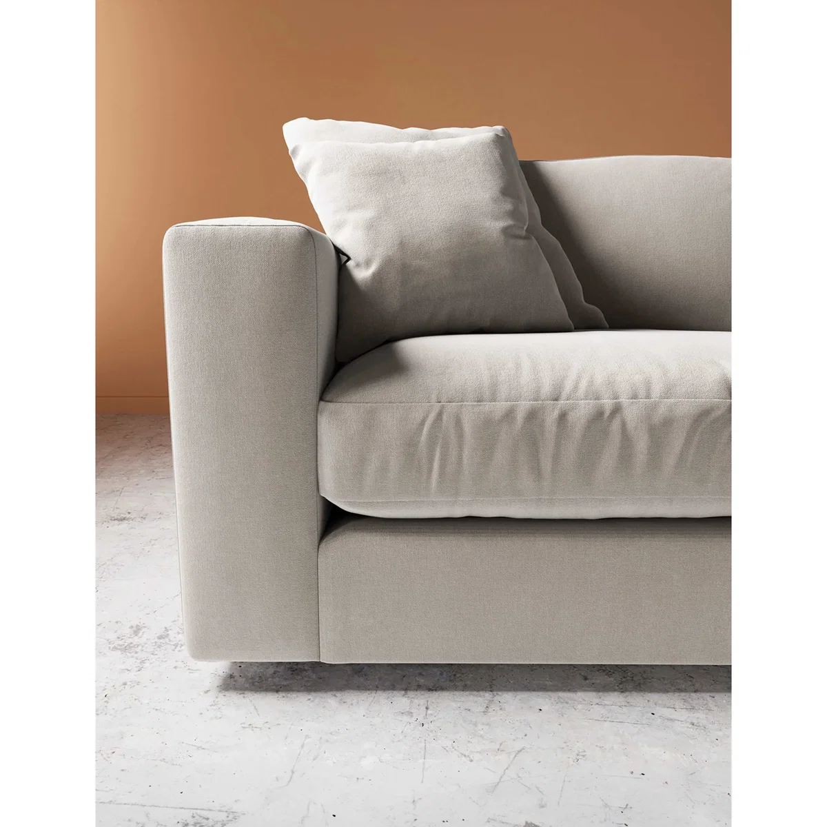 Swoon Crushed Velvet 3 Seater Sofa Dark Orange – image 3