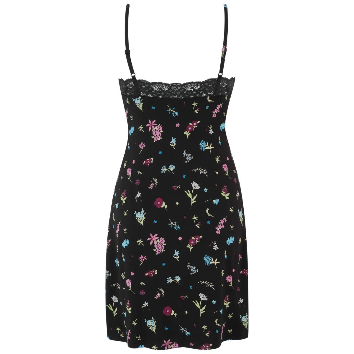 Pour Moi Sofa Loves Lace Jersey Floral Nightie Black Mix – image 6