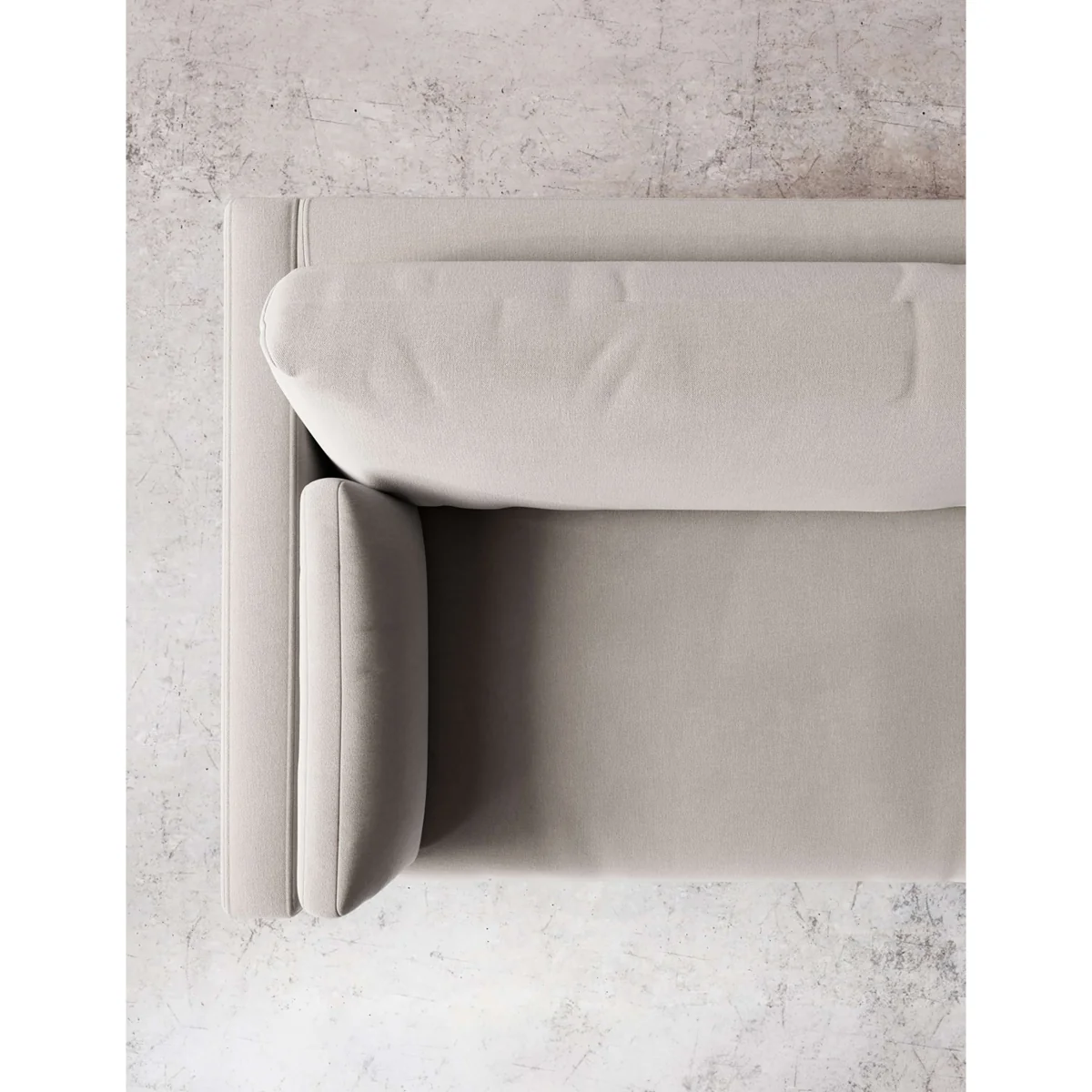 Swoon Crushed Velvet 3 Seater Sofa Cream – image 2