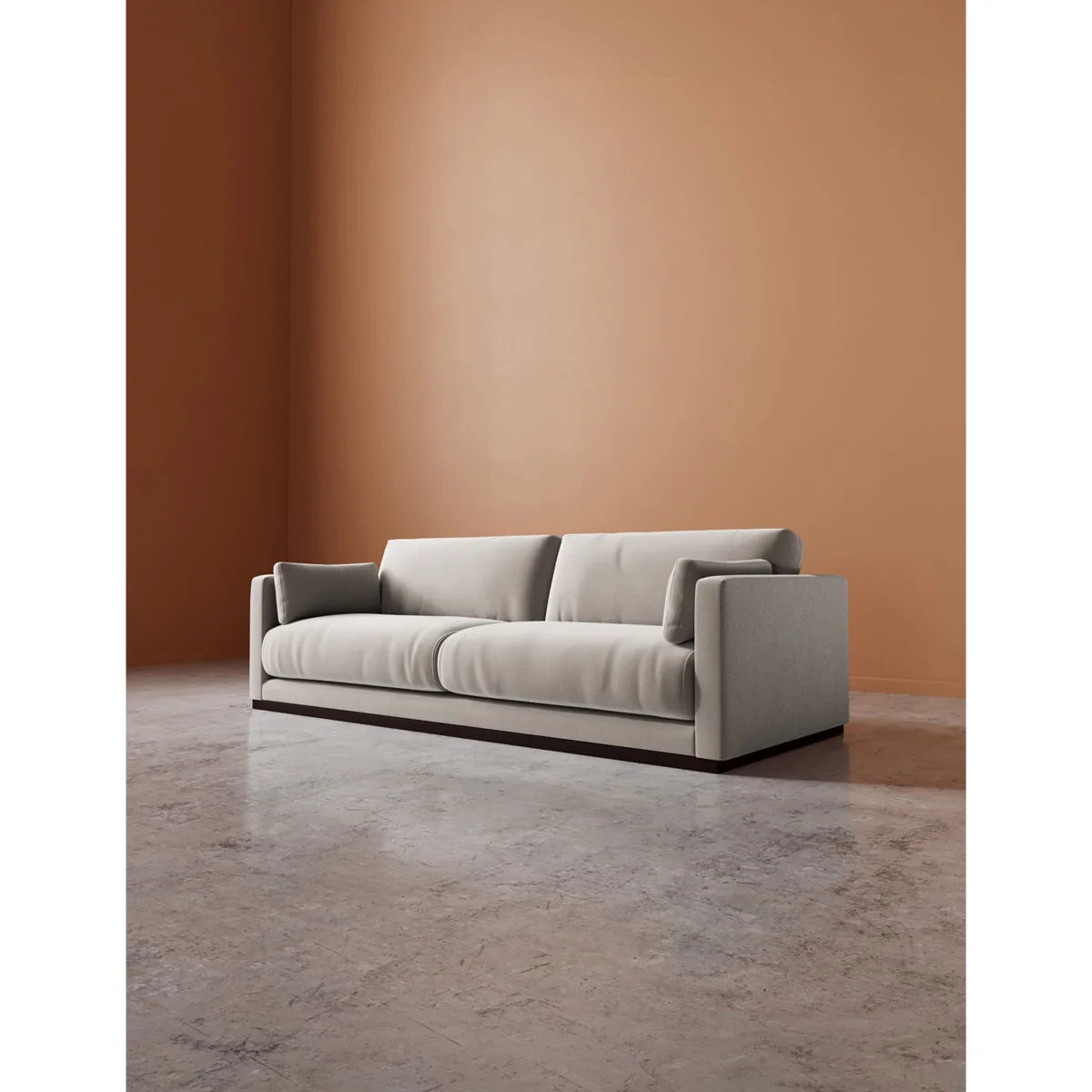 Swoon Crushed Velvet 3 Seater Sofa Cream – image 5