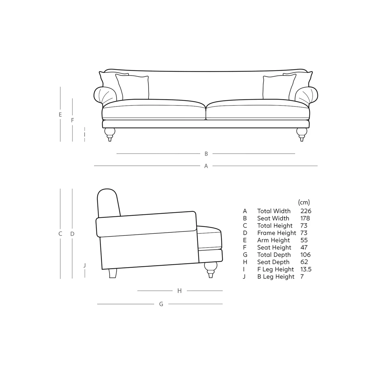 Swoon Willows Easy Velvet 3 Seater Sofa Green – image 6