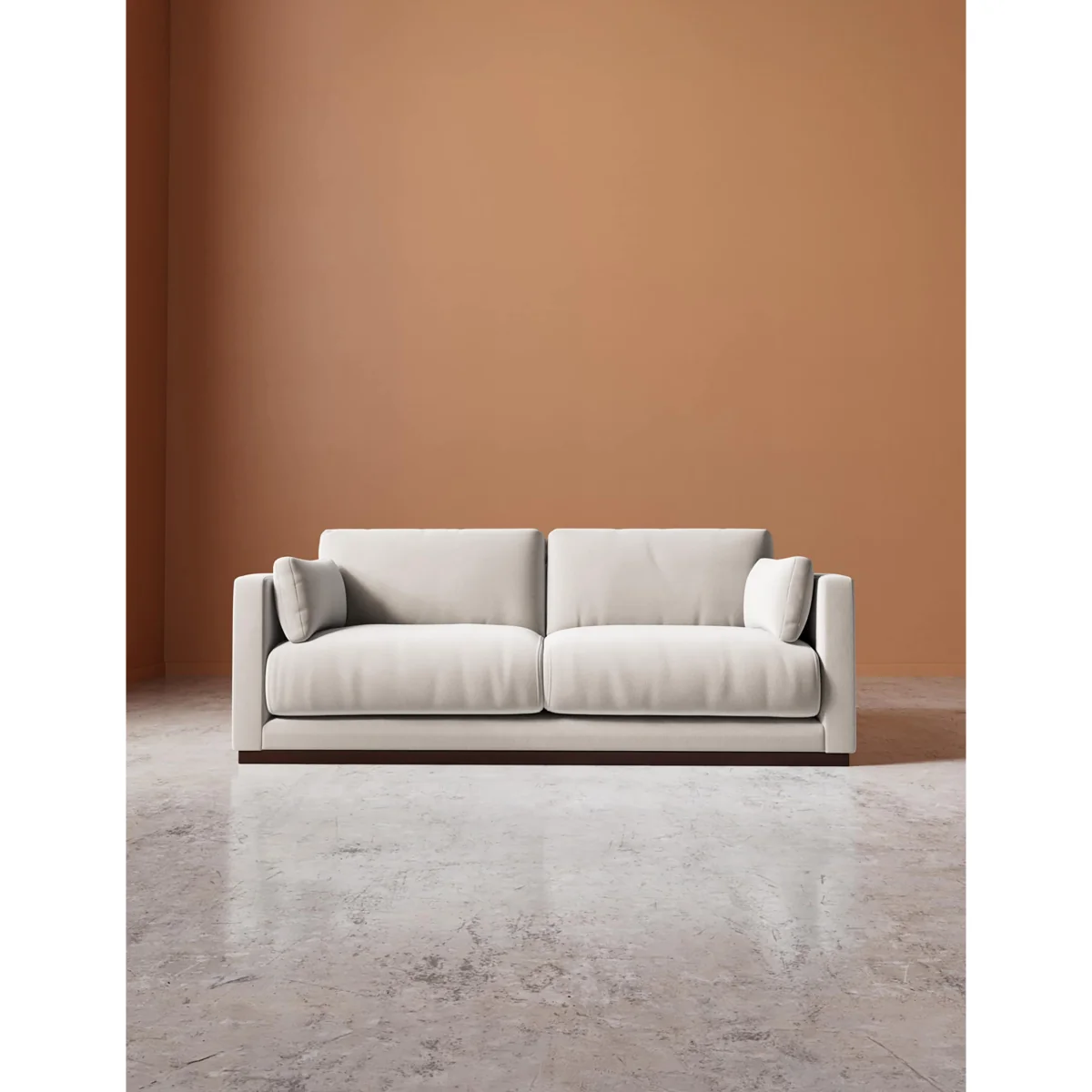 Swoon Crushed Velvet 2 Seater Sofa Dark Orange – image 2