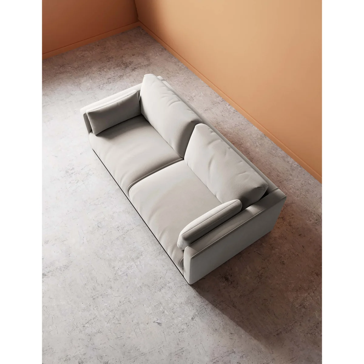 Swoon Crushed Velvet 2 Seater Sofa Dark Orange – image 5