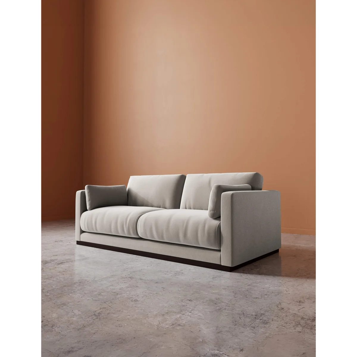 Swoon Crushed Velvet 2 Seater Sofa Dark Orange – image 6