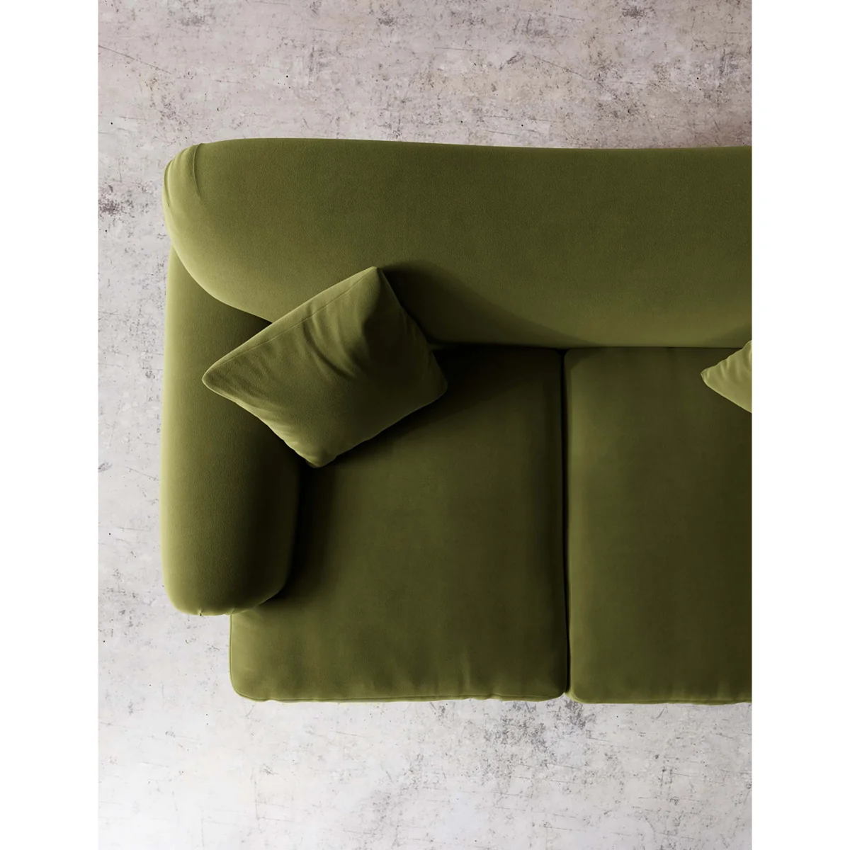 Swoon Willows Easy Velvet 2 Seater Sofa Green – image 3