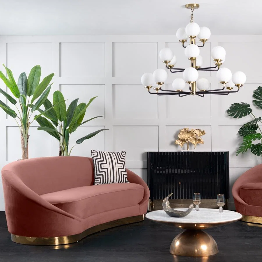 Selini Three Seat Sofa - Blush Pink – image 2