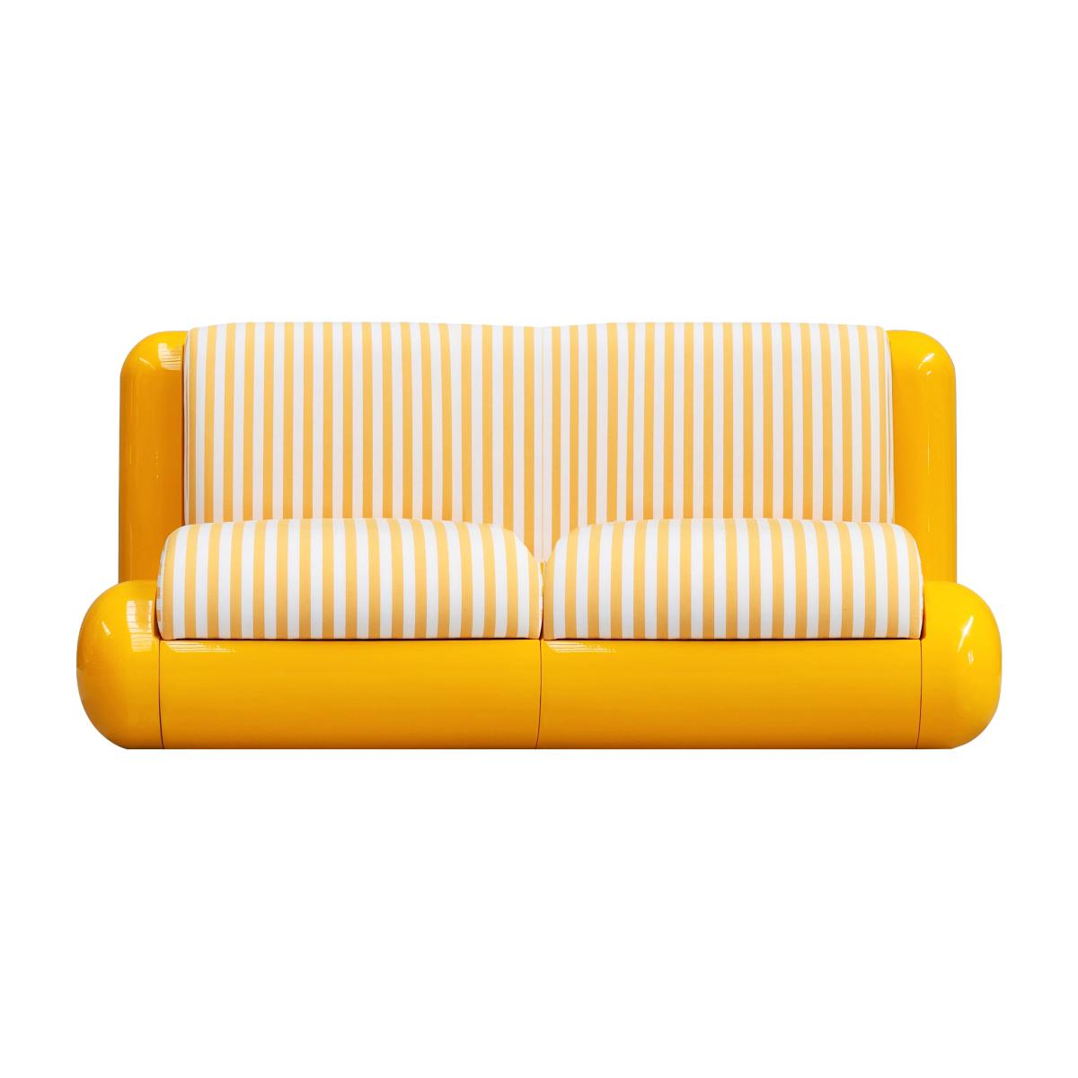T4 OUTDOOR 2-seater outdoor sofa composite material yellow - UMA OBJECTS – image 1