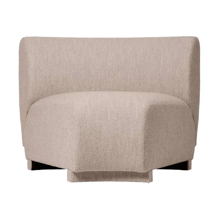 Rico Modular sofa textile beige / Unit 45° narrow angle - UK version - Ferm Living – image 1