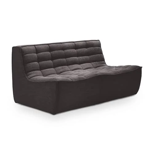N701 Straight sofa textile grey / UK version - 2 seater - L 140 cm - Ethnicraft – image 2