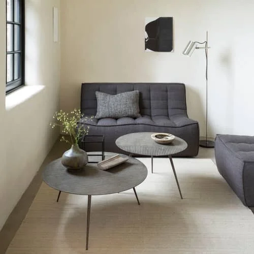 N701 Straight sofa textile grey / UK version - 2 seater - L 140 cm - Ethnicraft – image 5