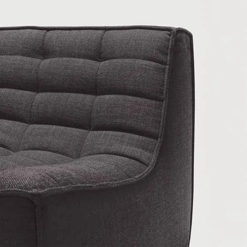 N701 Straight sofa textile grey / UK version - 2 seater - L 140 cm - Ethnicraft – image 9
