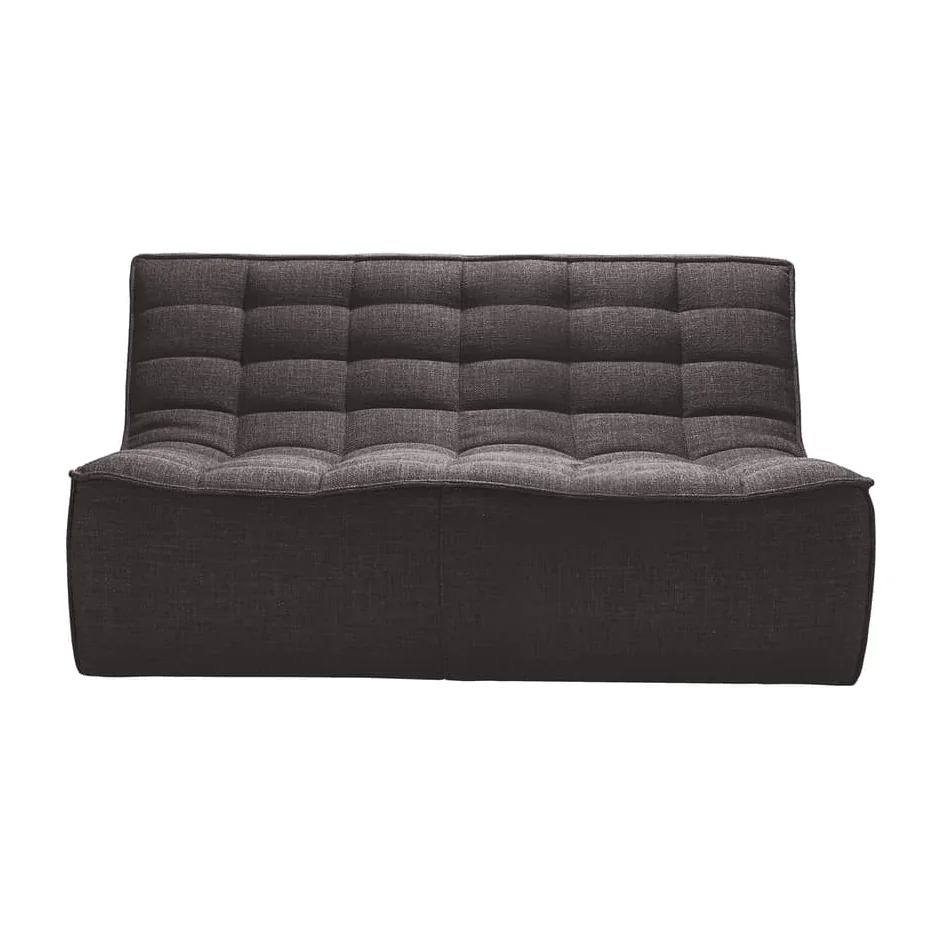 N701 Straight sofa textile grey / UK version - 2 seater - L 140 cm - Ethnicraft – image 1