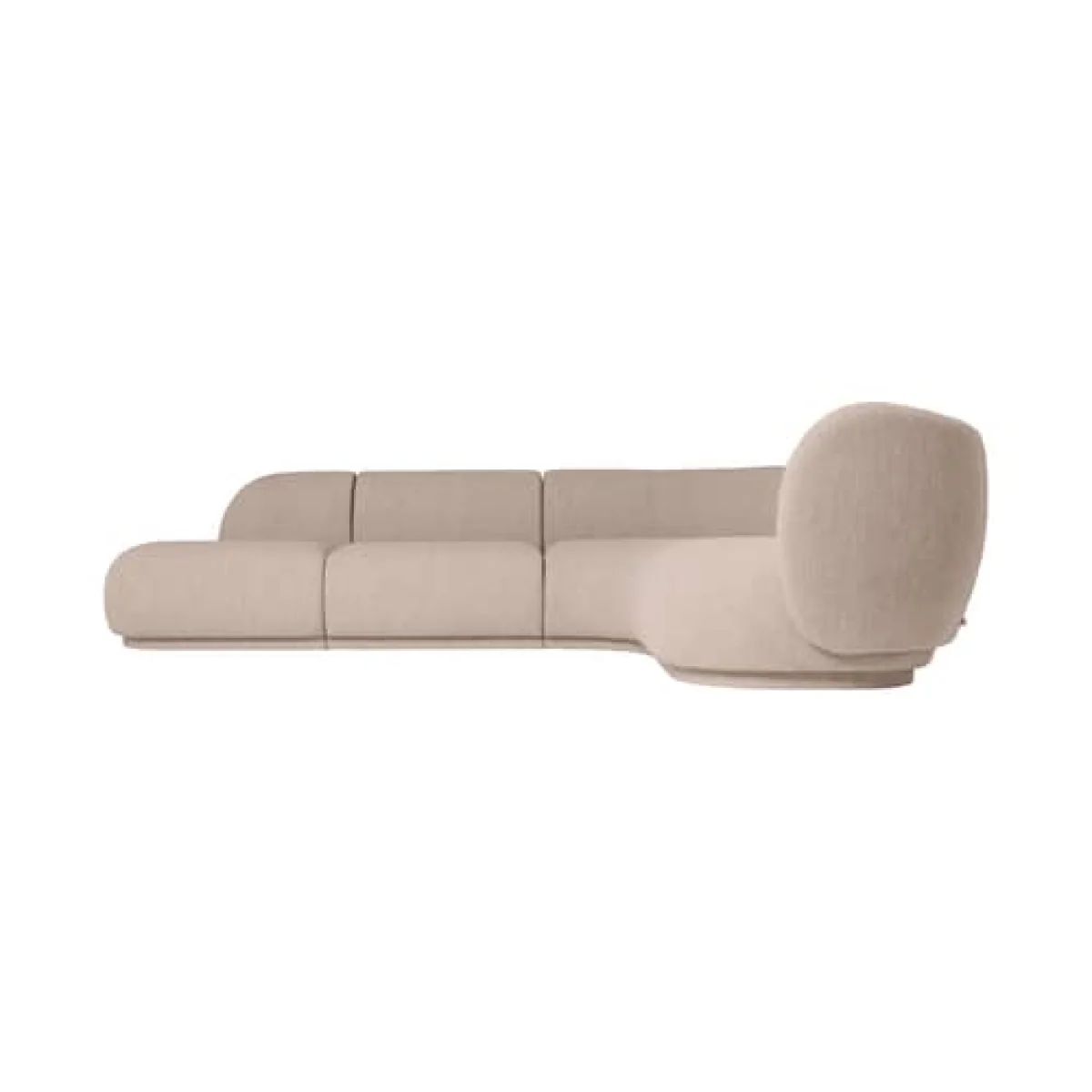 Rico Modular sofa textile beige / 90° wide angle Unit - UK version - Ferm Living – image 7