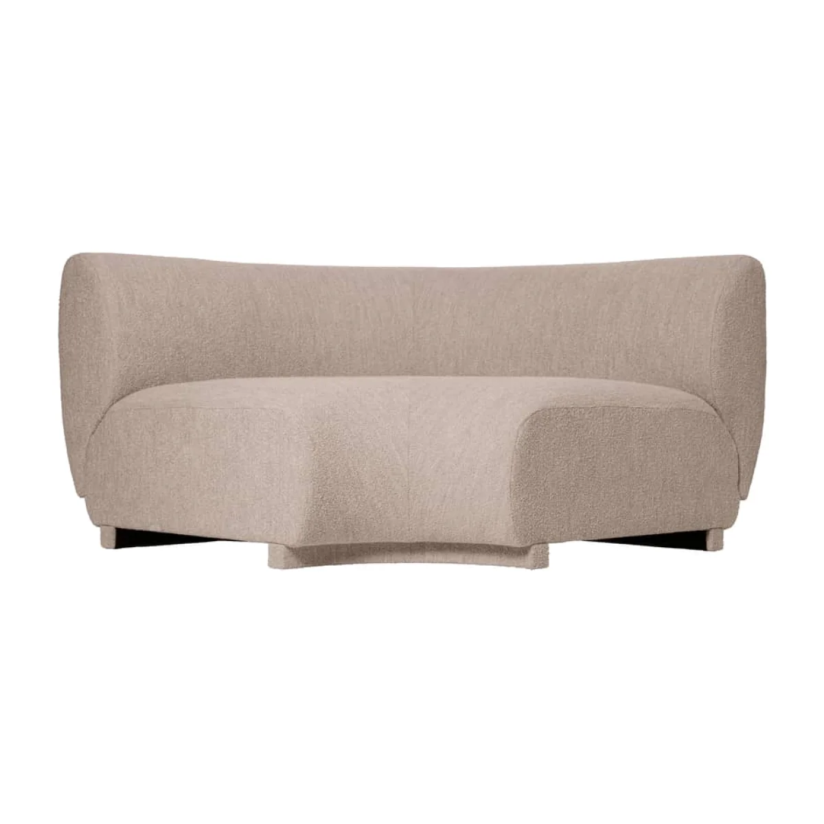 Rico Modular sofa textile beige / 90° wide angle Unit - UK version - Ferm Living – image 1