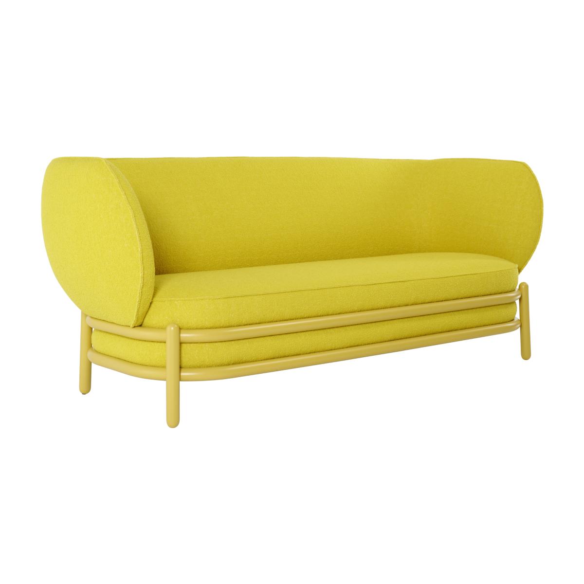 Straight sofa Luftballon textile wood / Fabric & curved beech L 193cm - Wiener GTV Design – image 1
