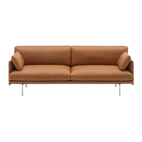 Accessory leather brown / Outline Decorative Sofa Cushion - 55 x 30 cm - Muuto – image 3