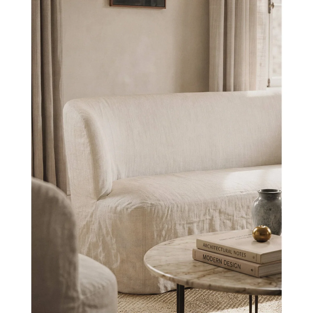 GUBI Stay Slipcover sofa Linen 0024 260x95 cm 4-seater – image 6
