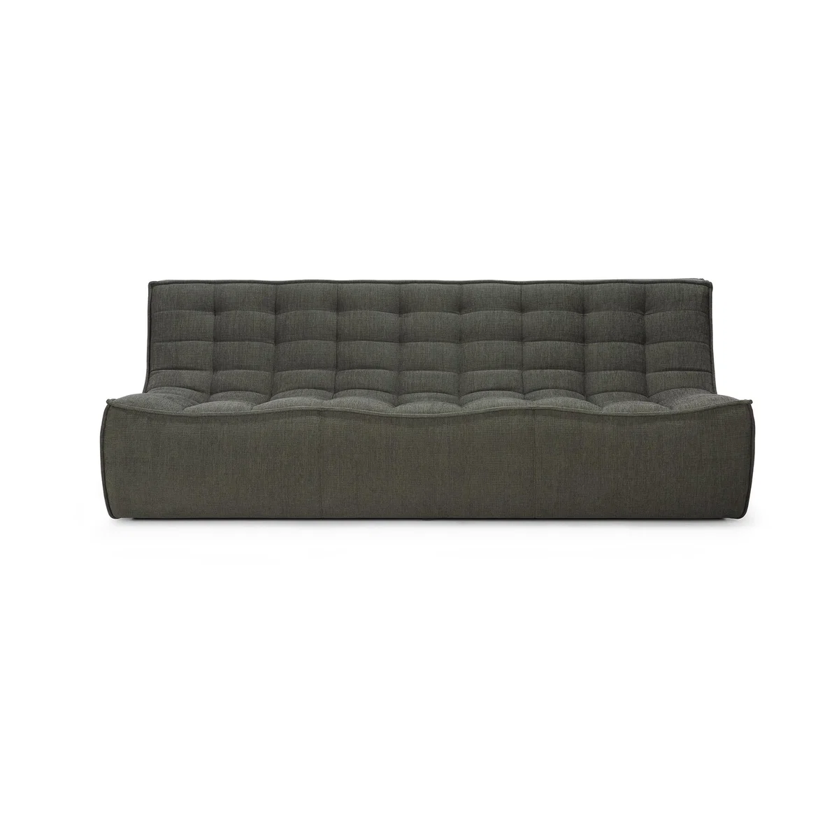 Ethnicraft N701 sofa 3 seater sofa Moss Eco fabric – image 3