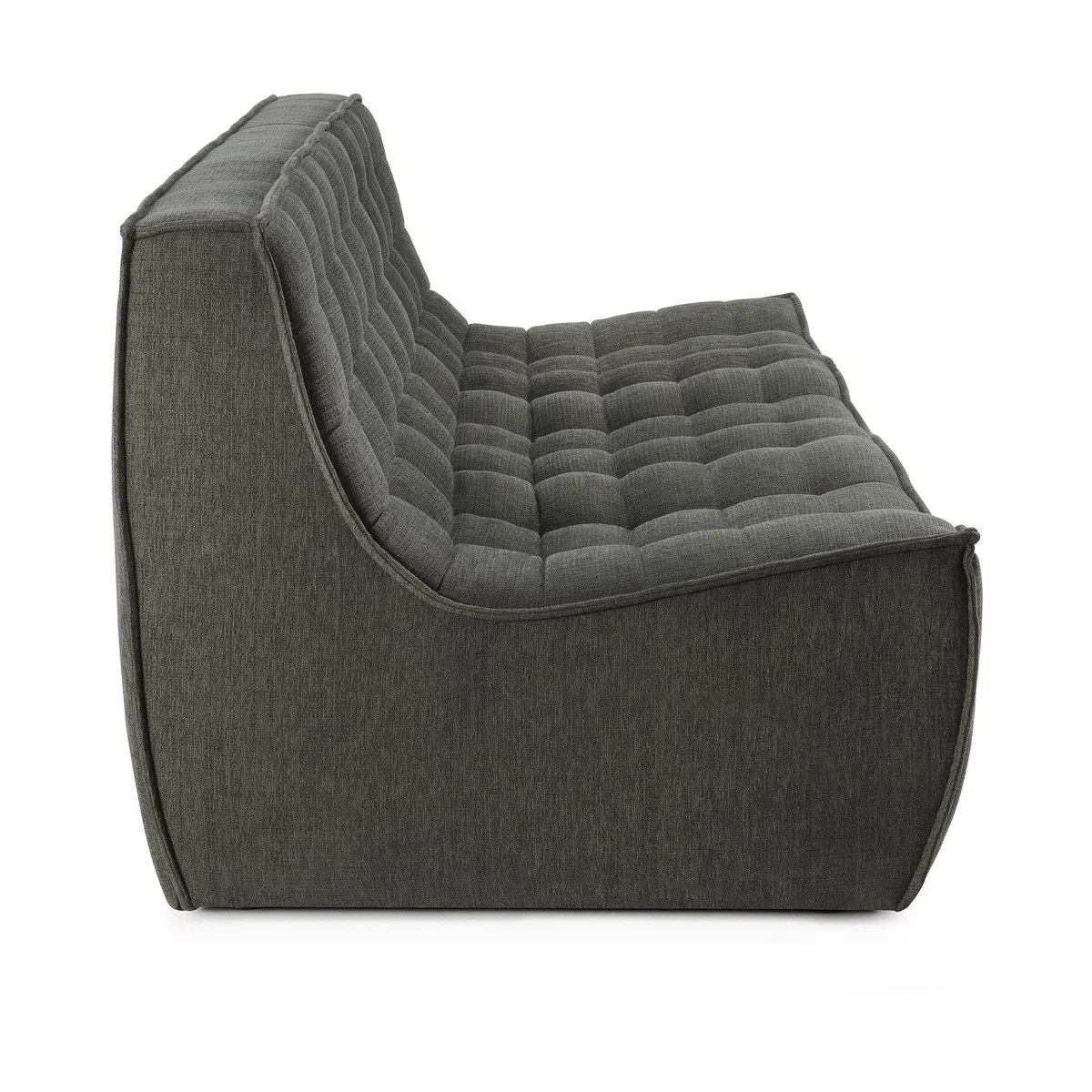Ethnicraft N701 sofa 3 seater sofa Moss Eco fabric – image 4