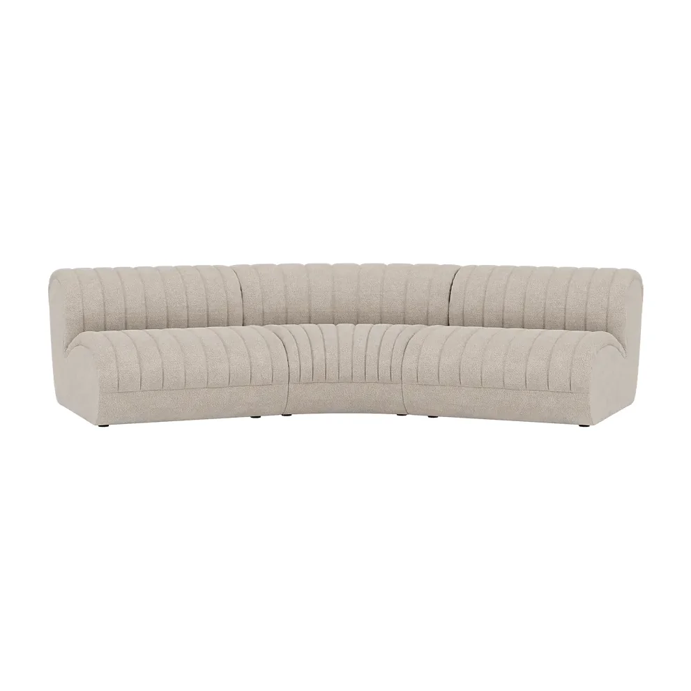 Muuto Coltre modular sofa Configuration 4 turf-sand 3-seater – image 1