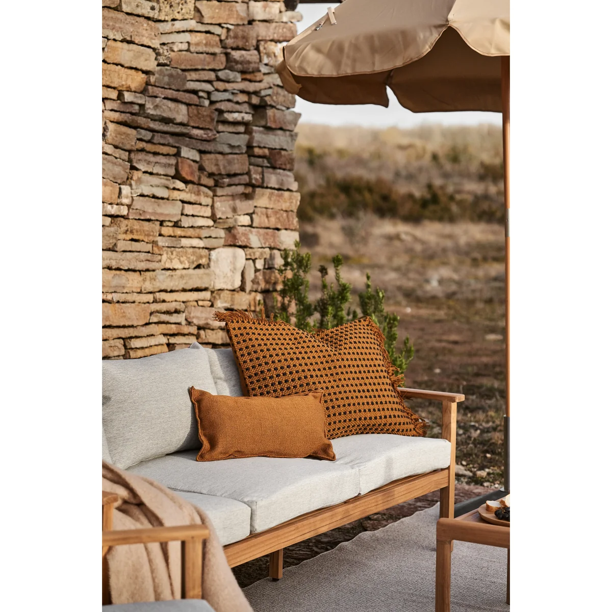 1898 Stockaryd sofa 3-seater teak/light grey – image 9