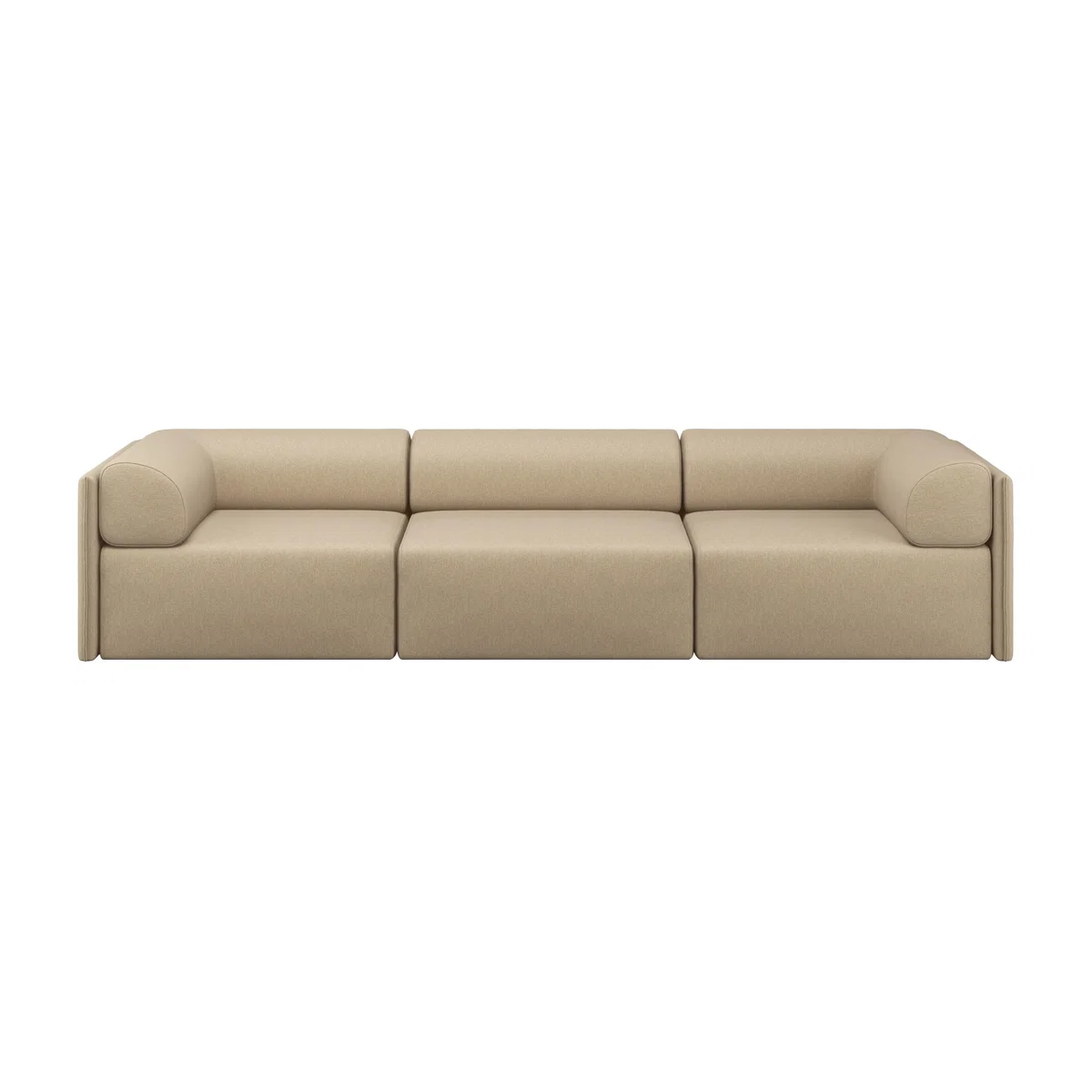 Hem Palo Block 3-seater sofa with arm rest Low 295 cm Beige – image 1