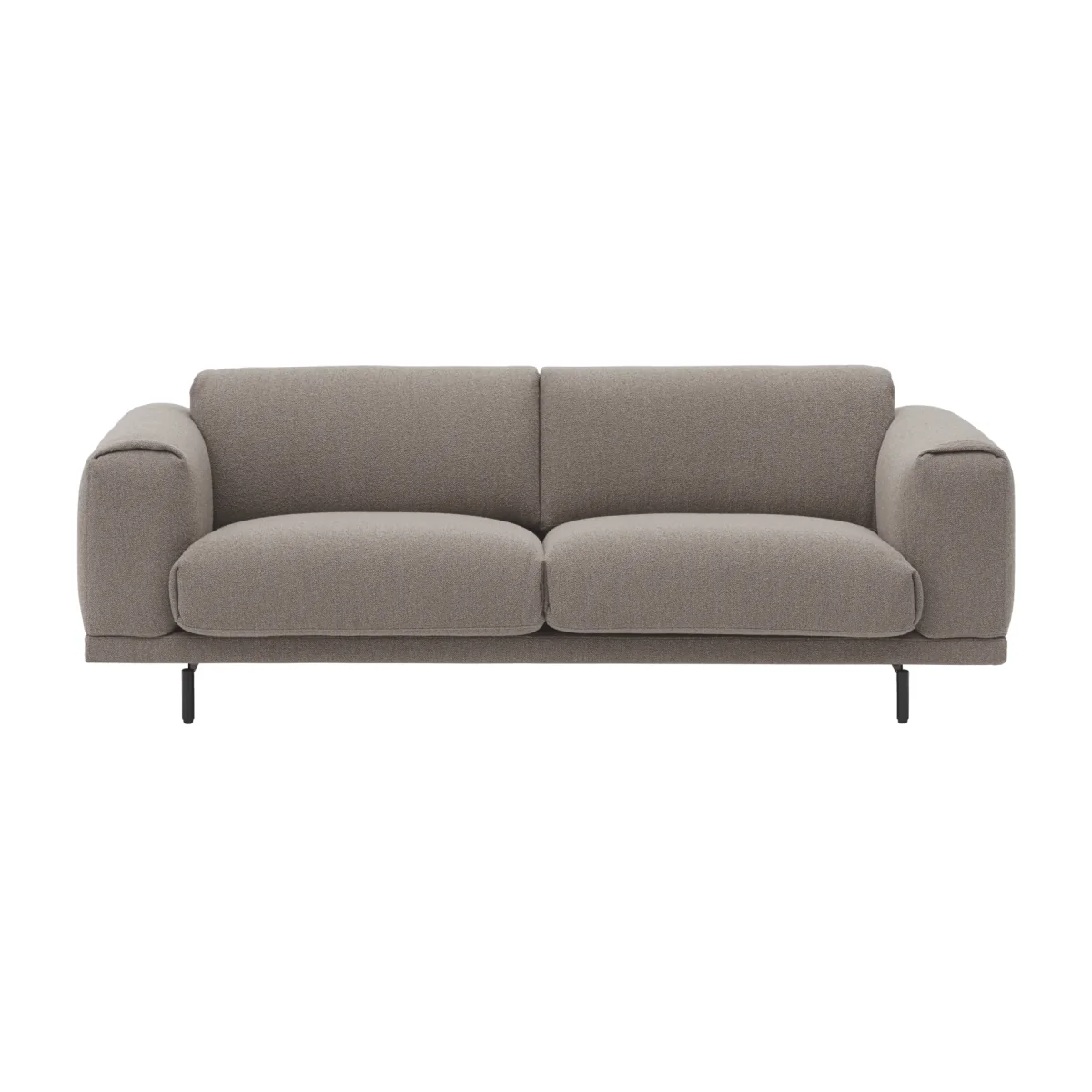 Muuto Rest sofa 3-seater Hearth 6 grey-black legs – image 1