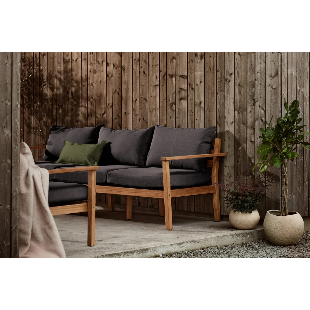 1898 Stockaryd sofa 3-seater teak/dark grey – image 6