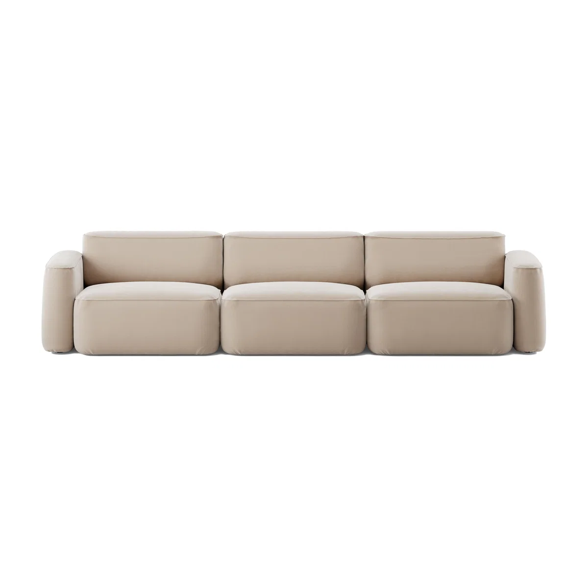 Massproductions Patch 3-seater sofa Atlantis 52 Alabaster – image 1