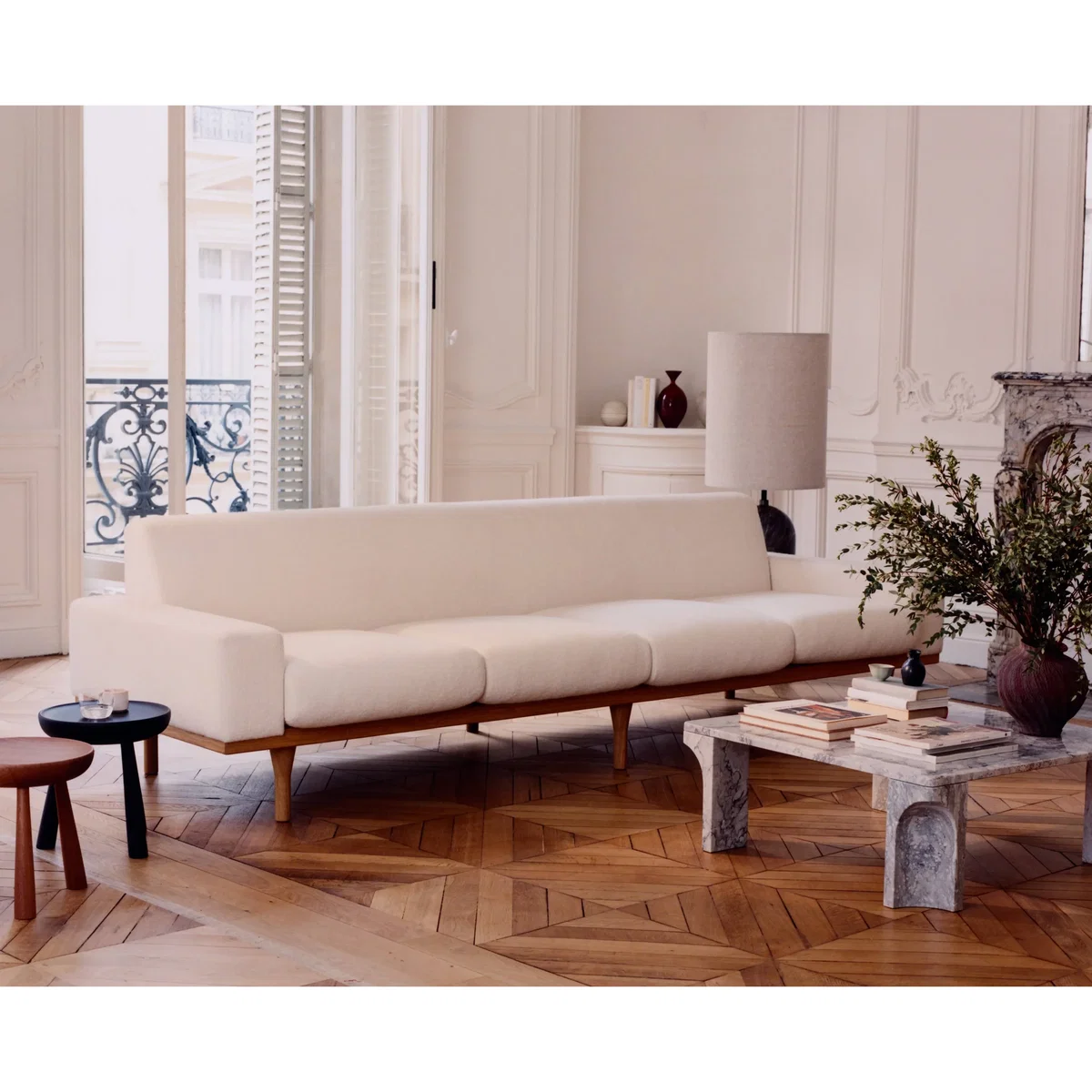 GUBI SW50 sofa Harp 24 Ivory-oiled oak 4-seater – image 5