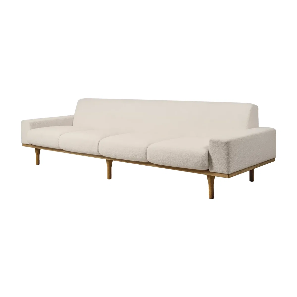 GUBI SW50 sofa Harp 24 Ivory-oiled oak 4-seater – image 1