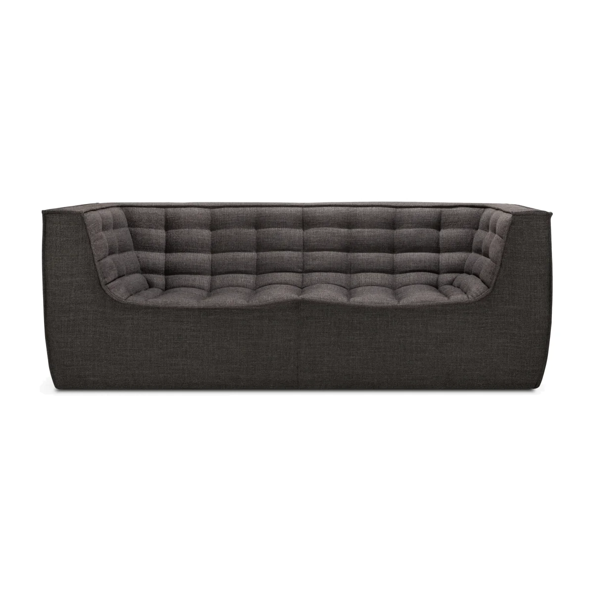 Ethnicraft N701 sofa 2-seater Dark grey with armrests – image 1