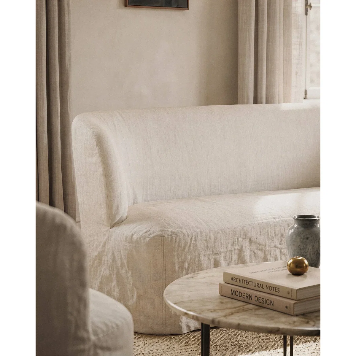 GUBI Stay Slipcover sofa Linen 0024 150x70 cm 2-seater – image 3
